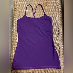 Lululemon Athletica Striped Power Y racerback tank